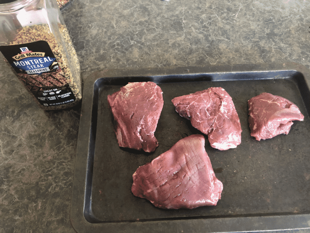 season filet steak